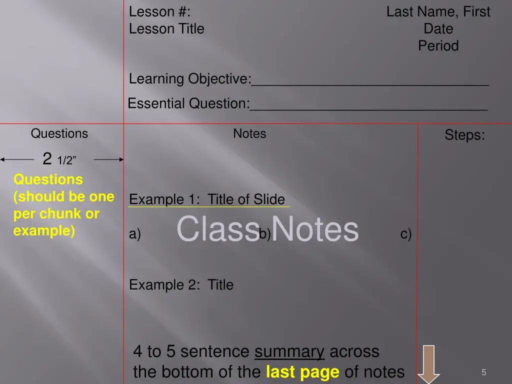 lesson lesson title 1