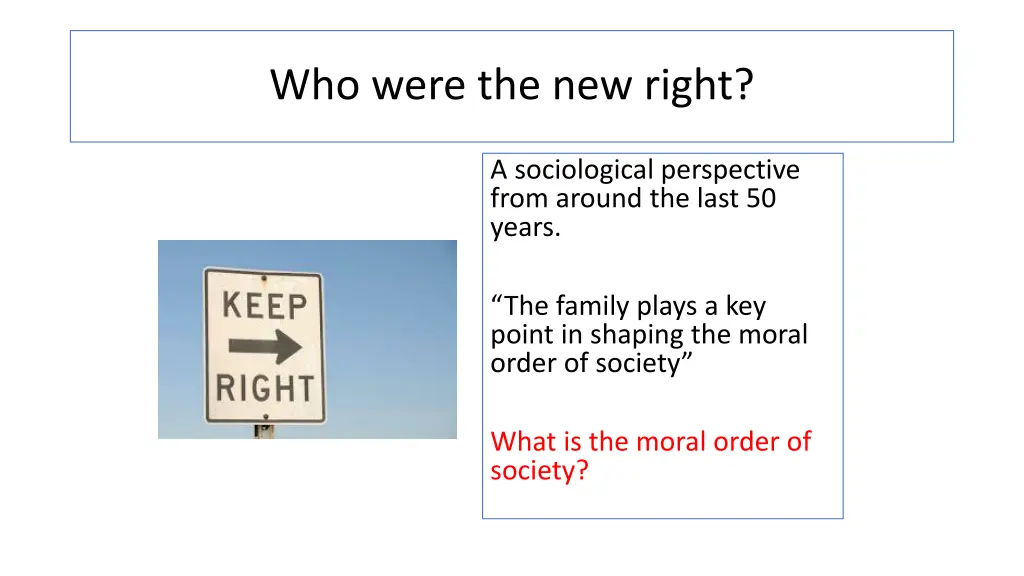 who were the new right