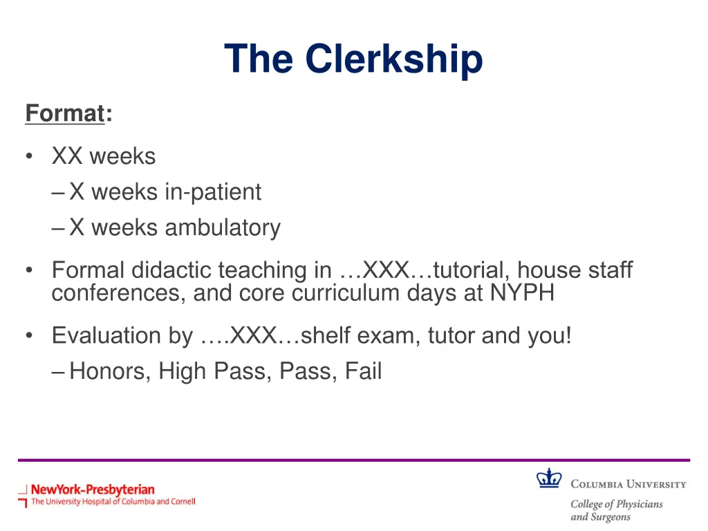 the clerkship 1