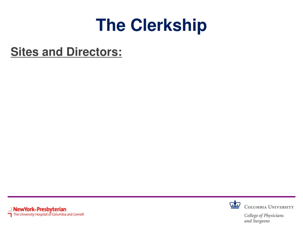 the clerkship 3