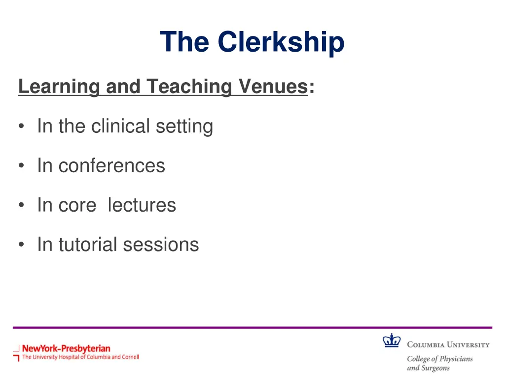the clerkship 6