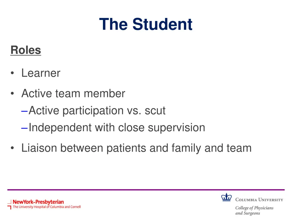 the student