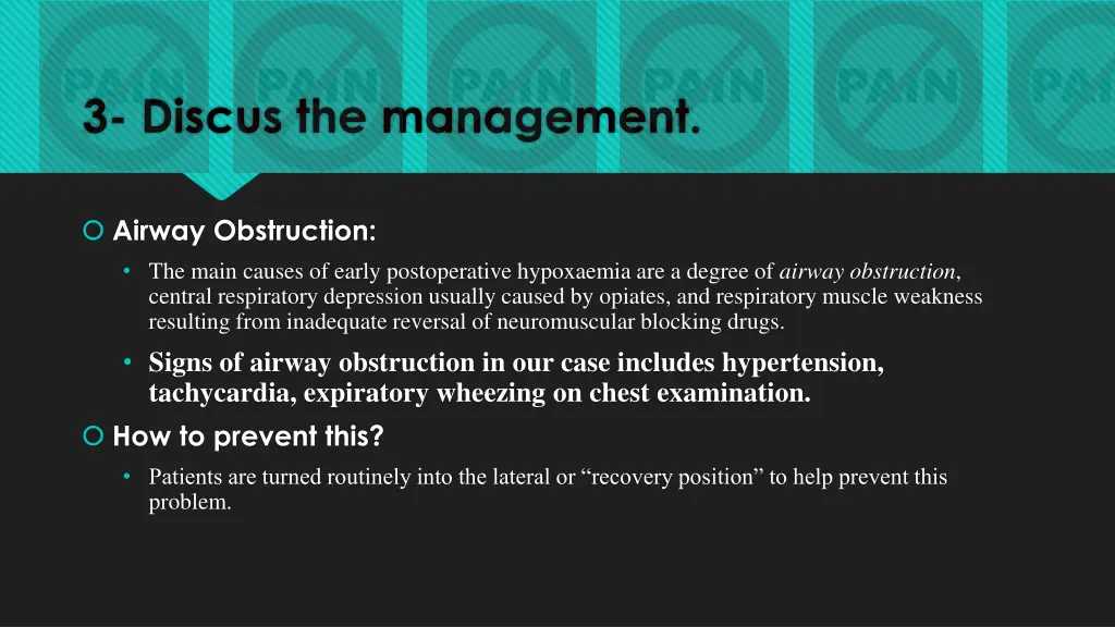 3 discus the management