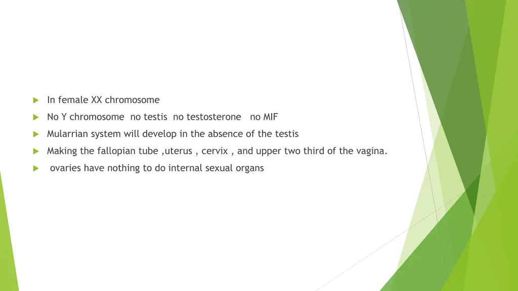 in female xx chromosome