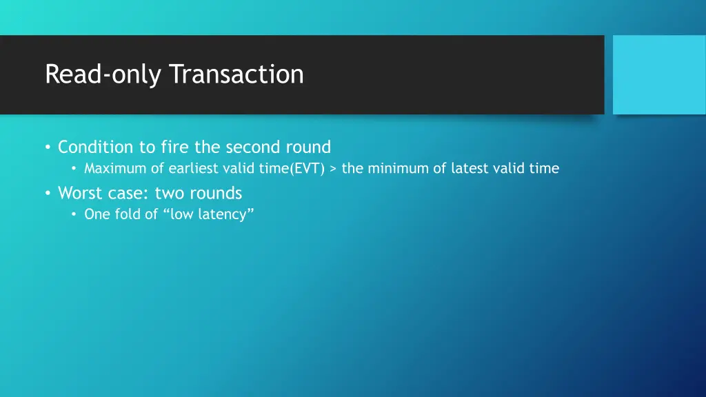 read only transaction 1