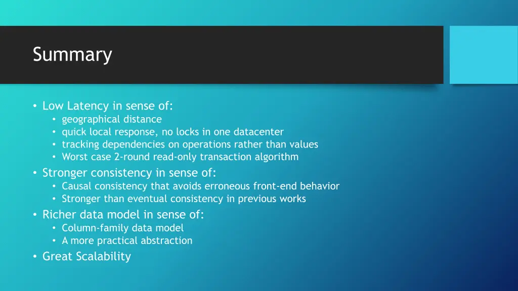 summary