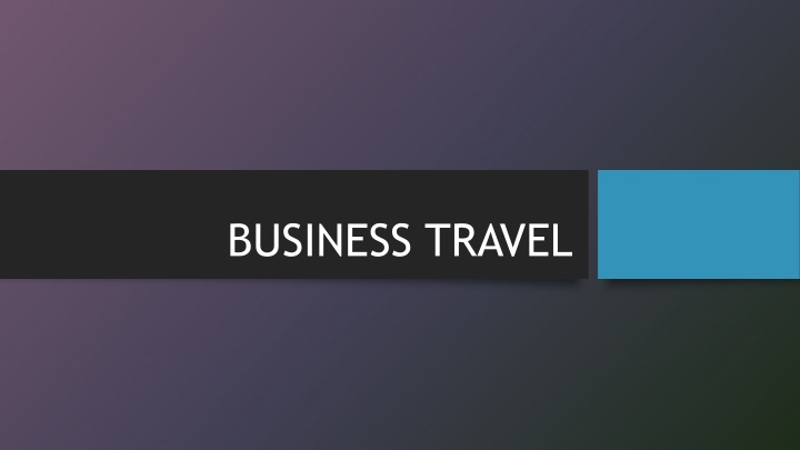 business travel