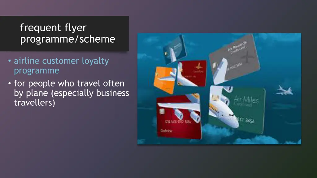 frequent flyer programme scheme