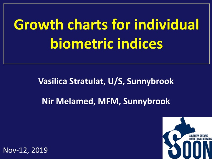 growth charts for individual biometric indices