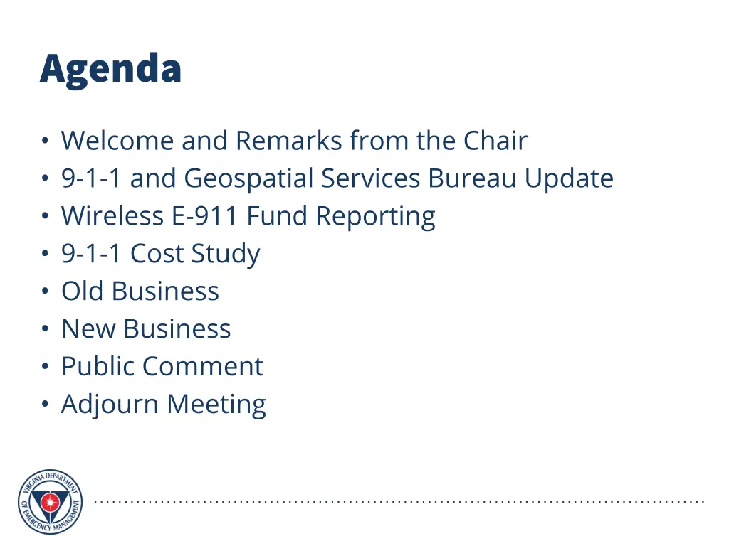 agenda