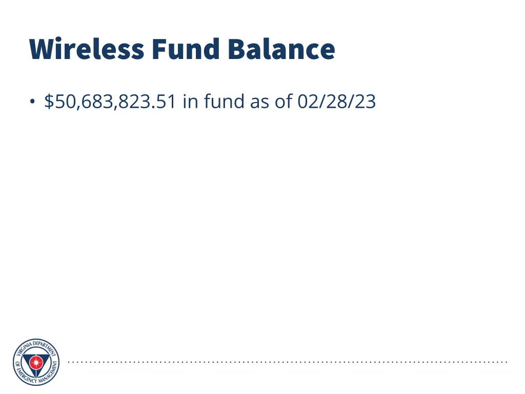 wireless fund balance