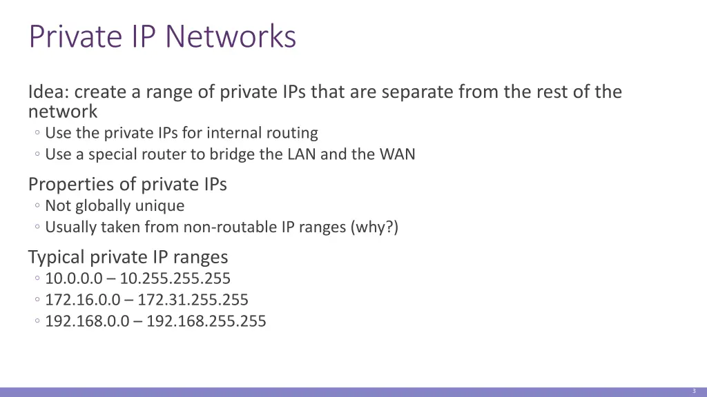 private ip networks