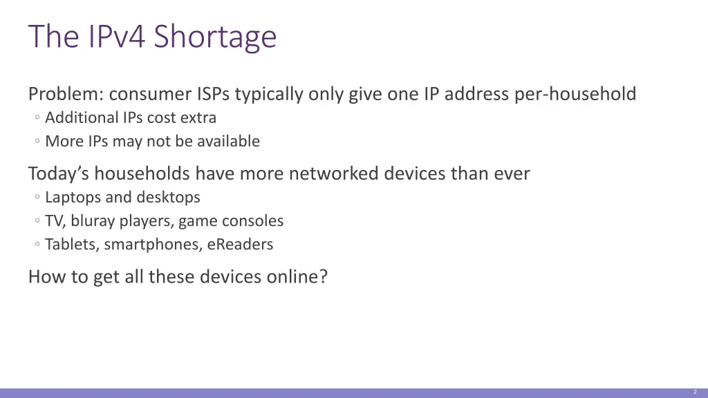 the ipv4 shortage
