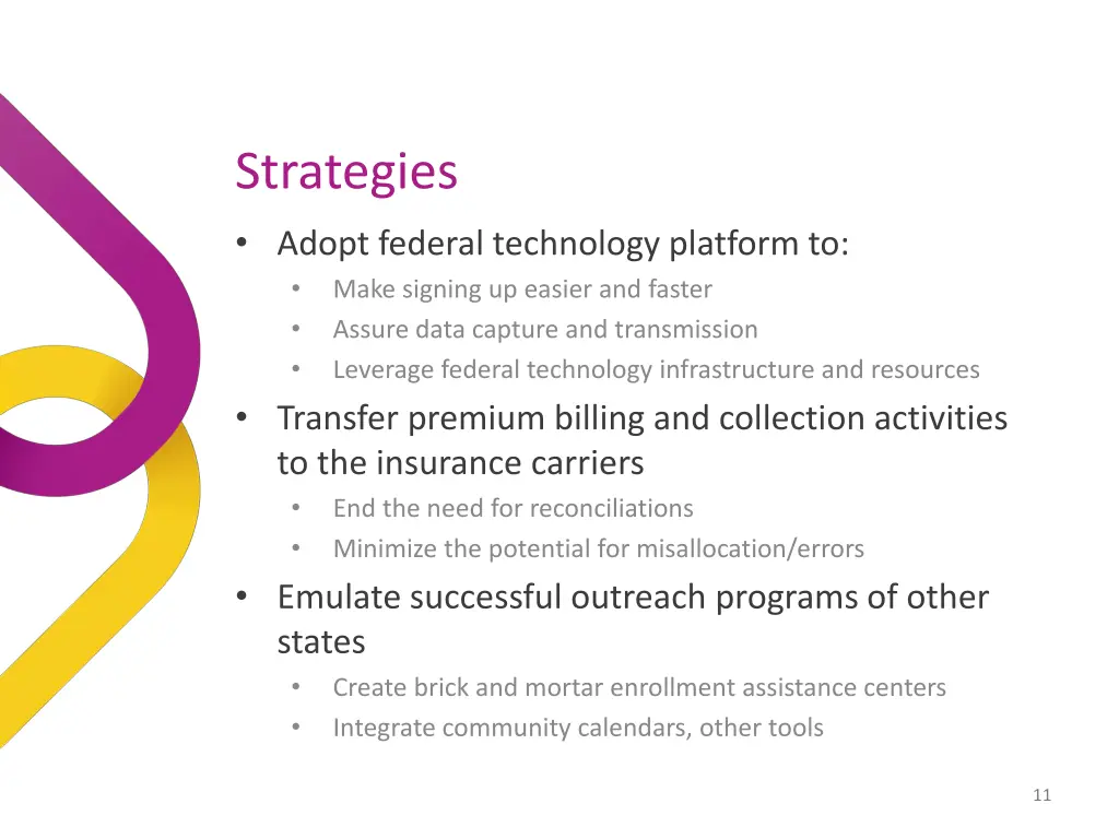 strategies adopt federal technology platform