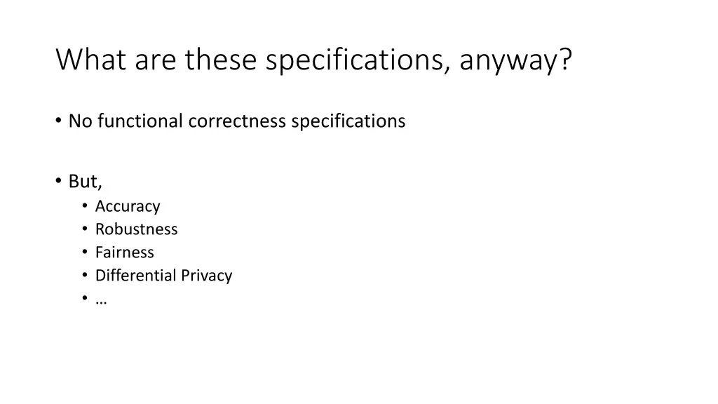 what are these specifications anyway