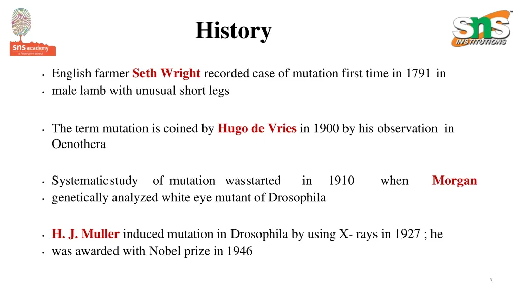 history