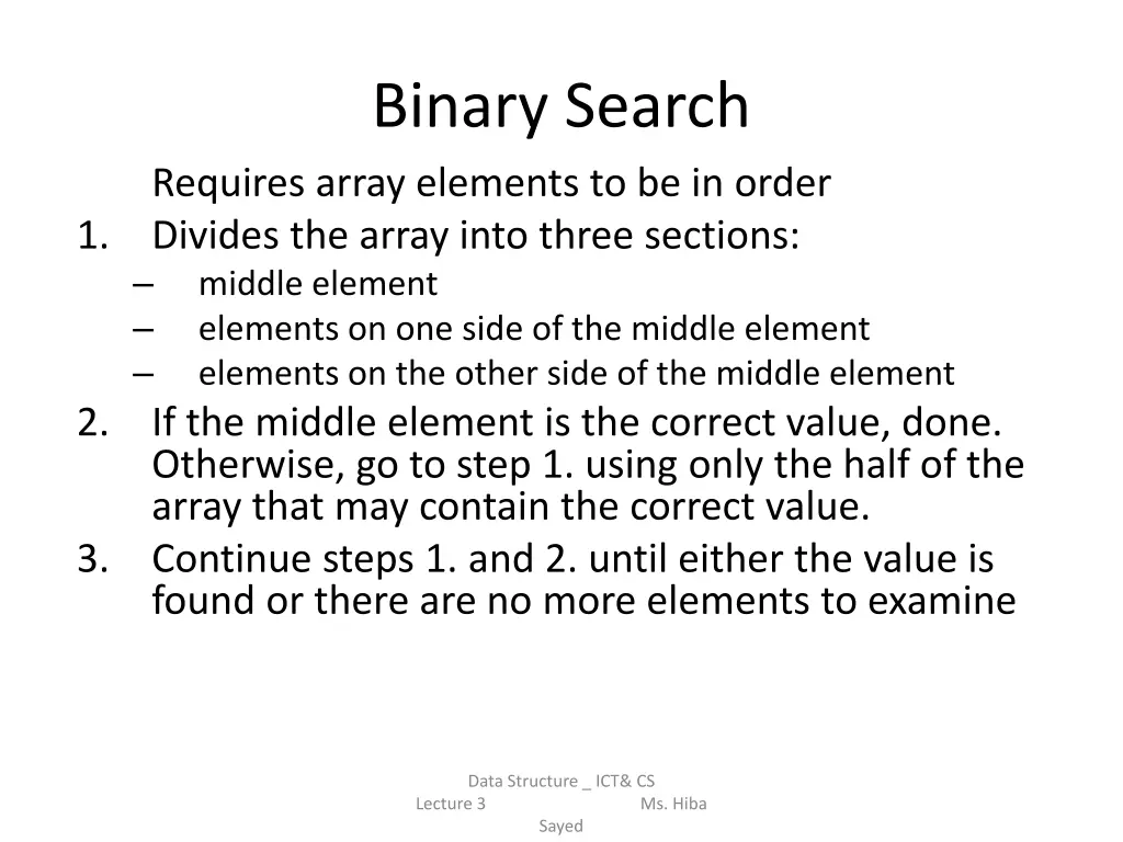binary search 1