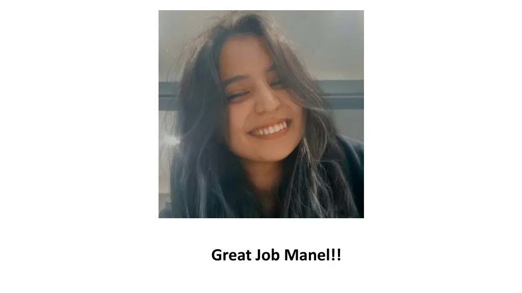 great job manel