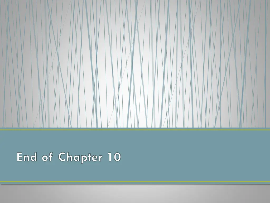 end of chapter 10