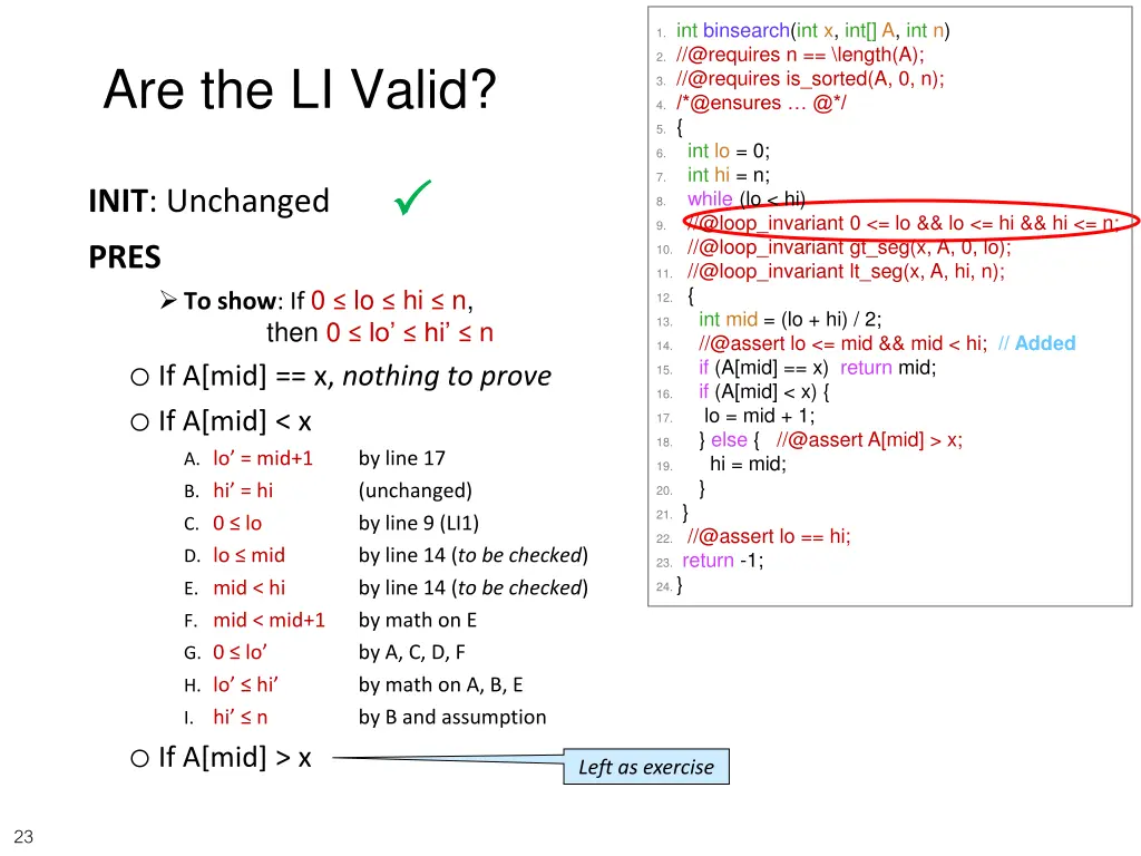 1 int binsearch int x int a int n 2 @requires 1