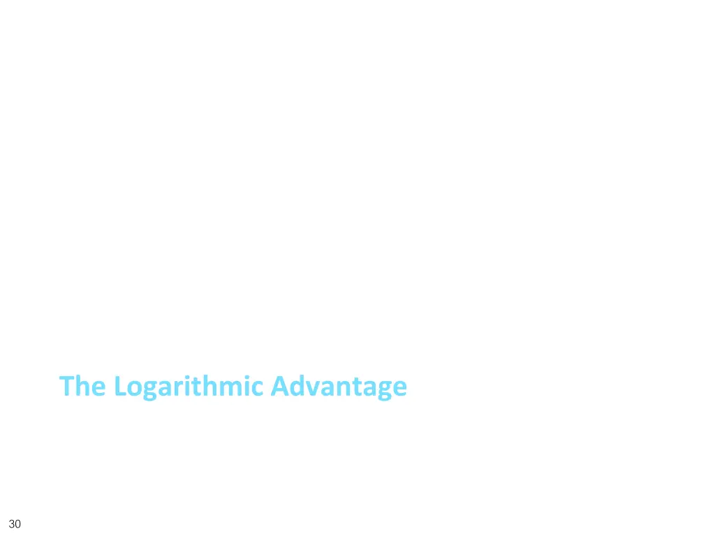 the logarithmic advantage