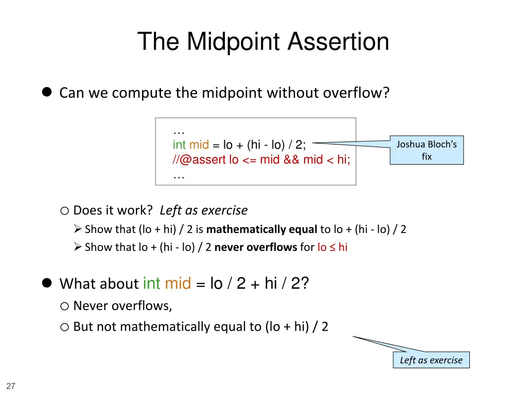 the midpoint assertion 1