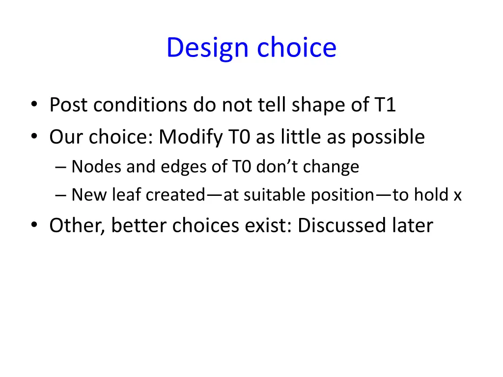 design choice