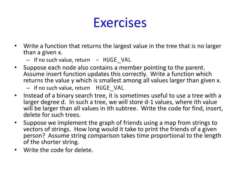 exercises 1