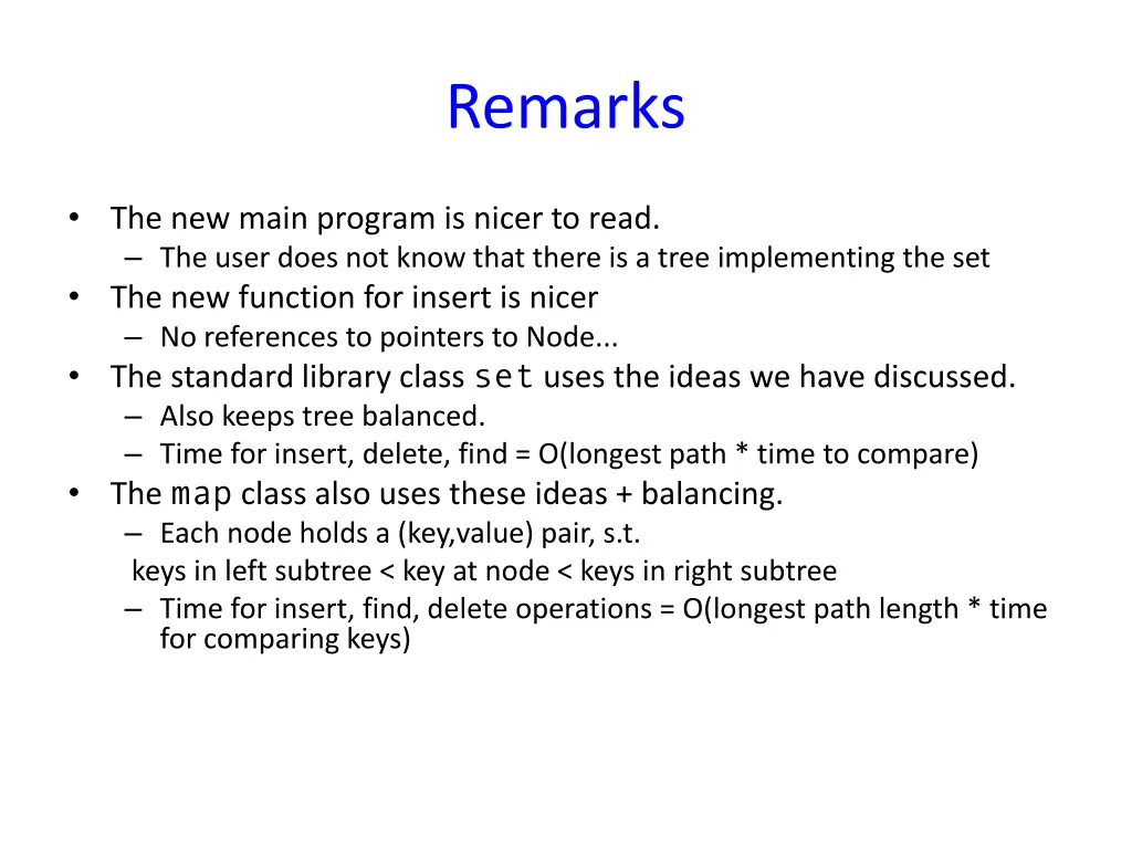 remarks