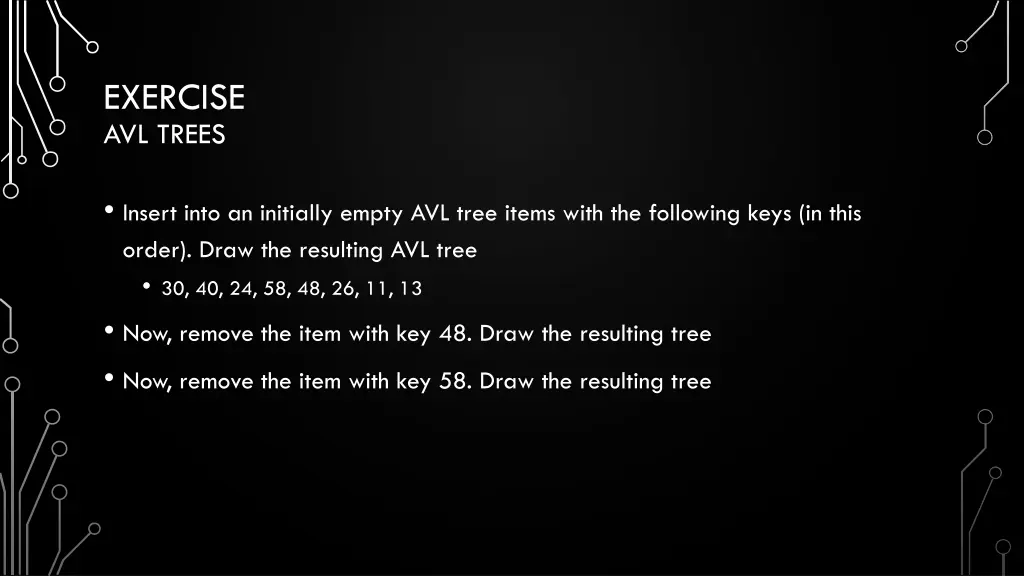 exercise avl trees 1