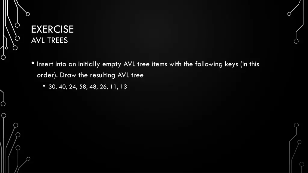 exercise avl trees