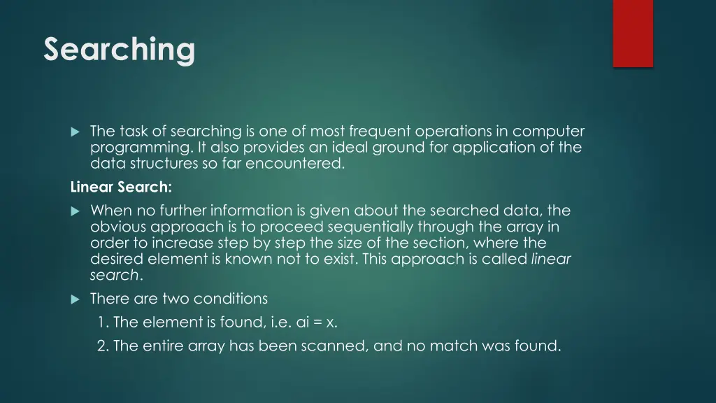 searching