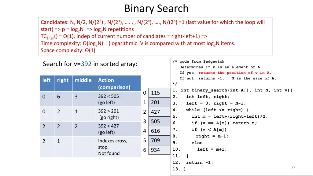 binary search 1
