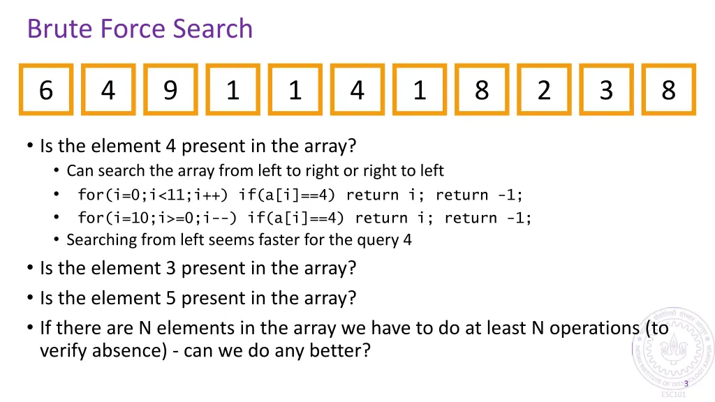 brute force search