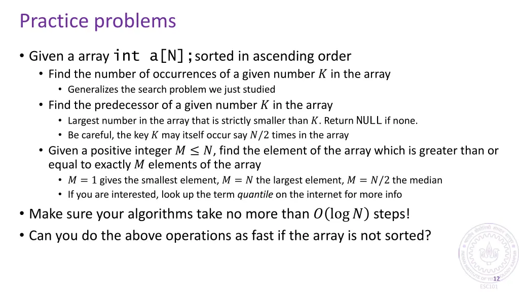 practice problems