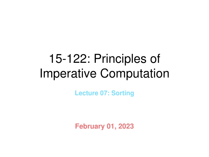 15 122 principles of imperative computation