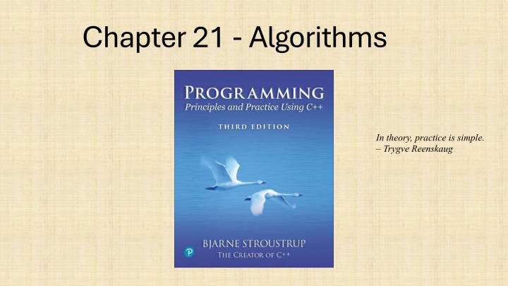 chapter 21 algorithms