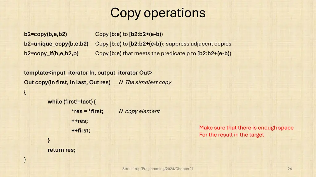 copy operations