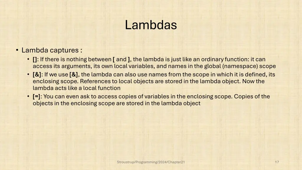 lambdas 1