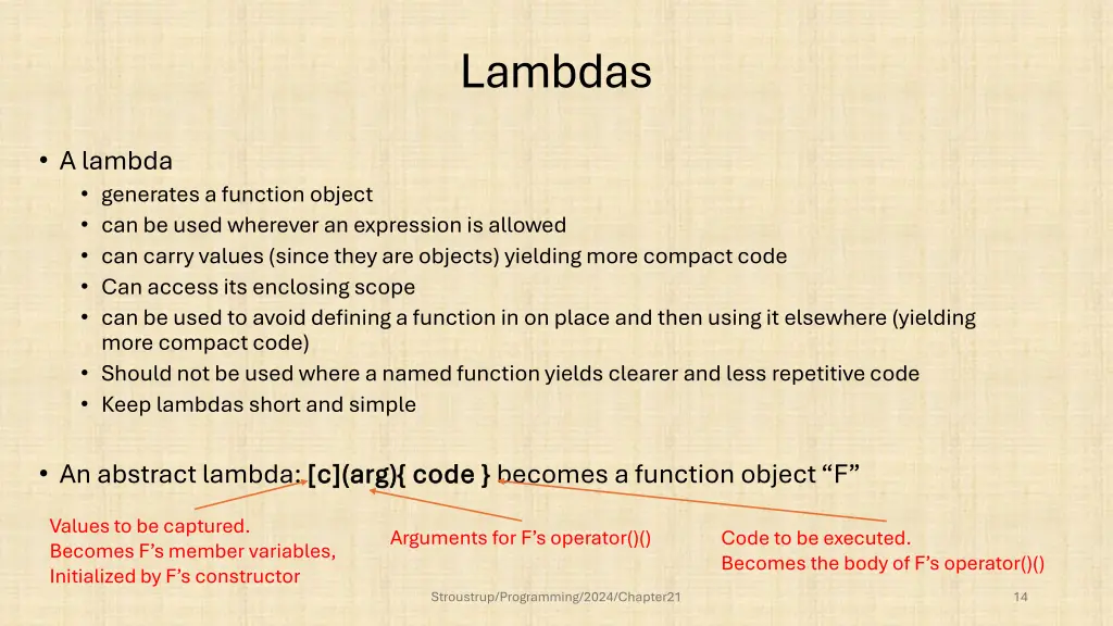 lambdas