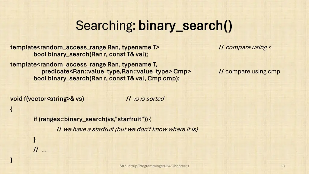 searching binary search binary search