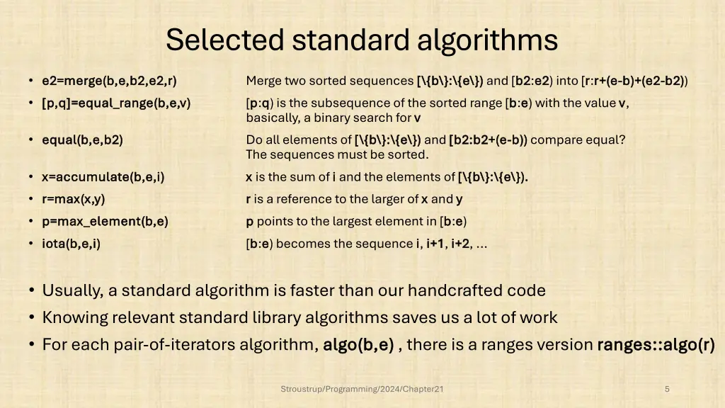 selected standard algorithms 1