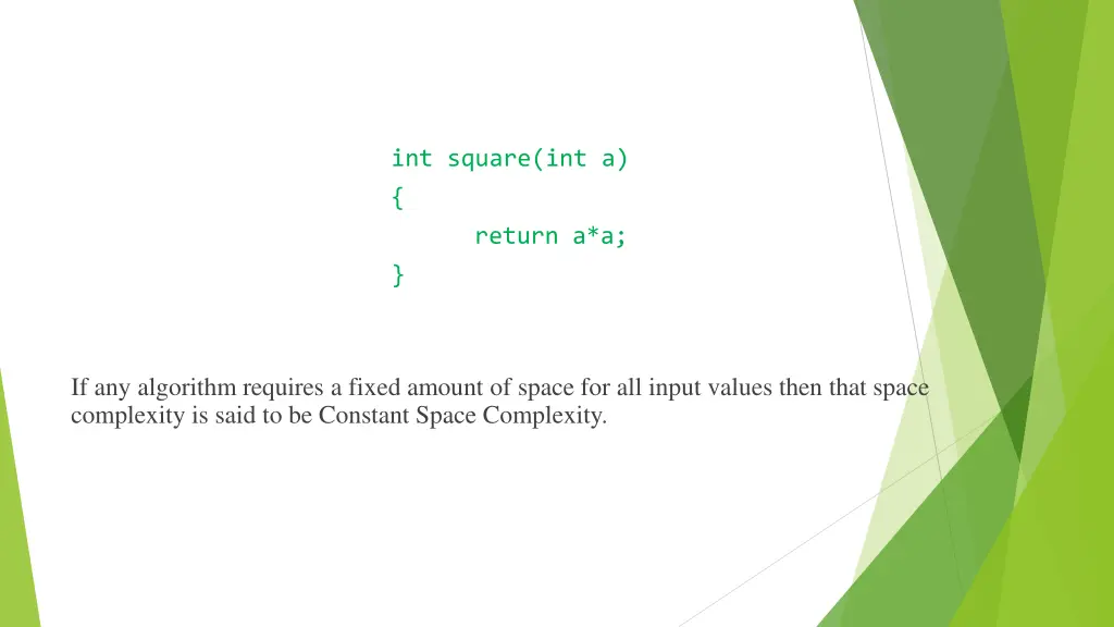 int square int a