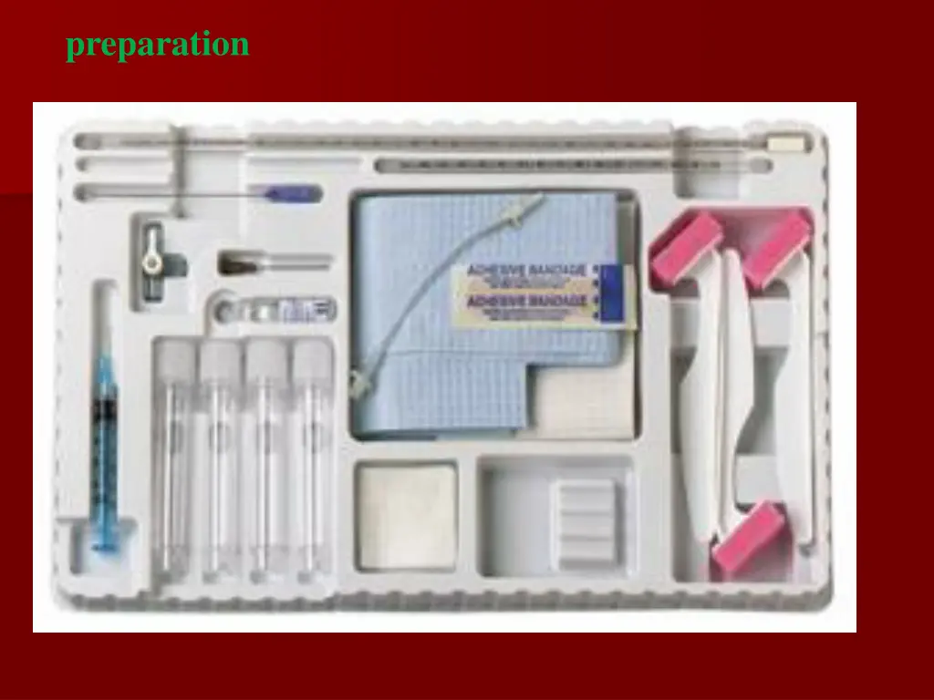 preparation