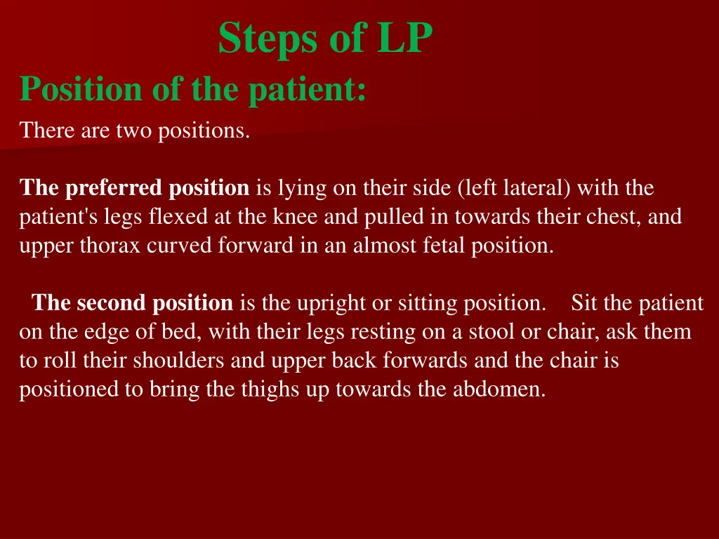 steps of lp
