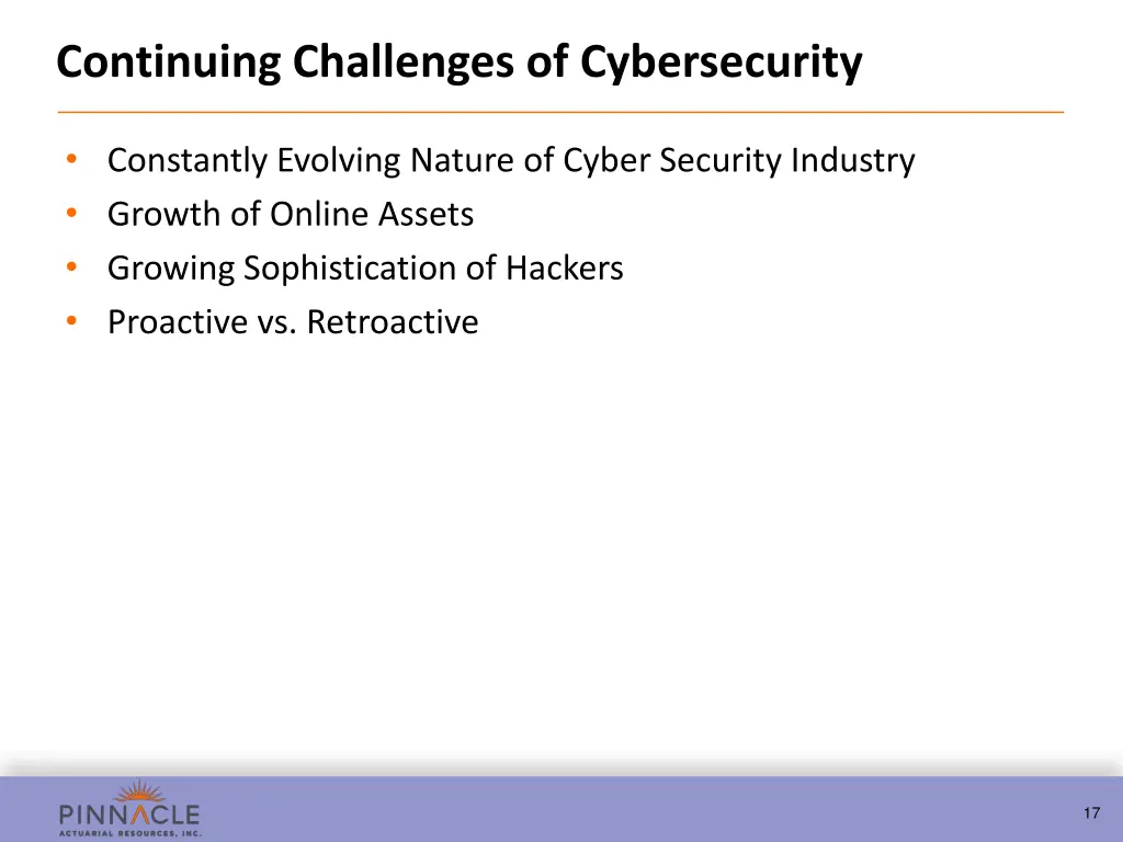 continuing challenges of cybersecurity