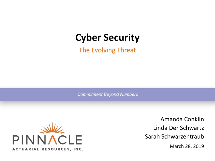 cyber security the evolving threat
