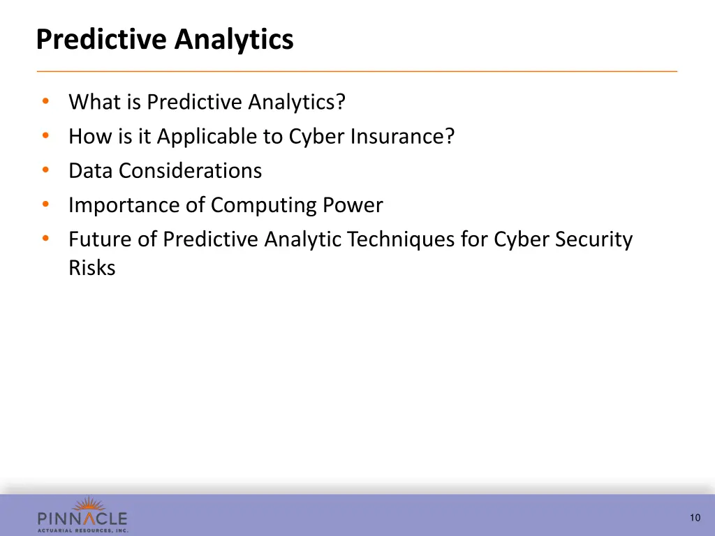 predictive analytics