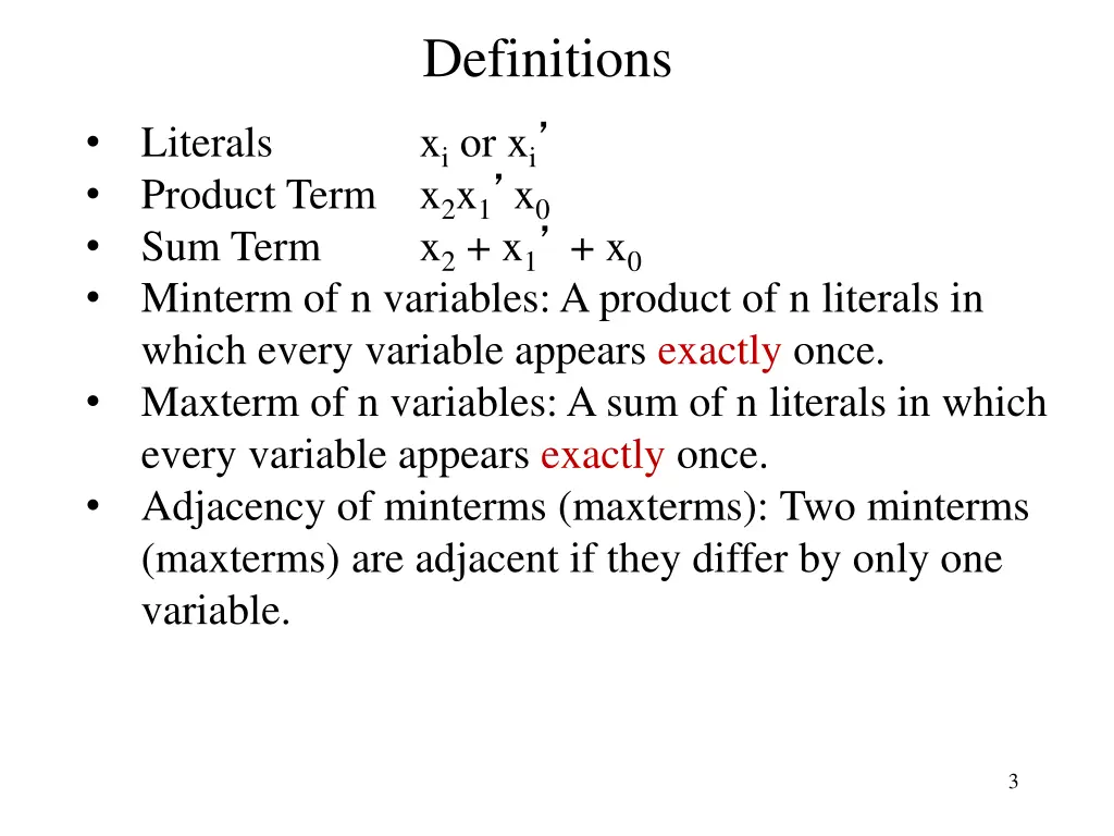 definitions