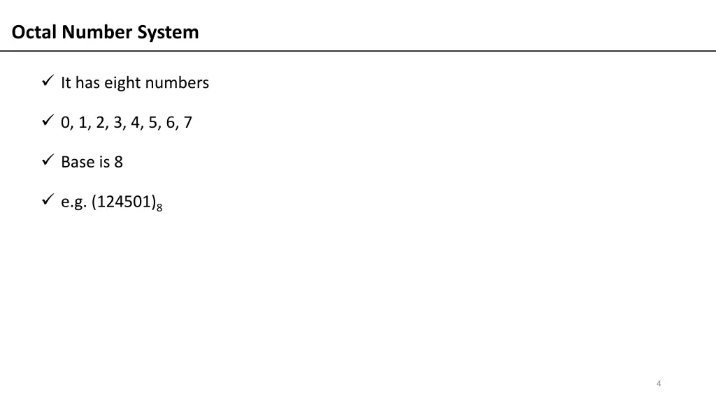 octal number system